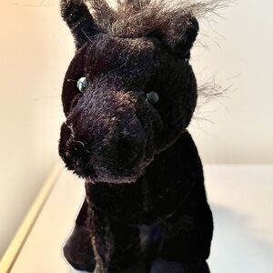 Webkinz Black Stallion NWOT, not played with, stored plush stuffed toy.